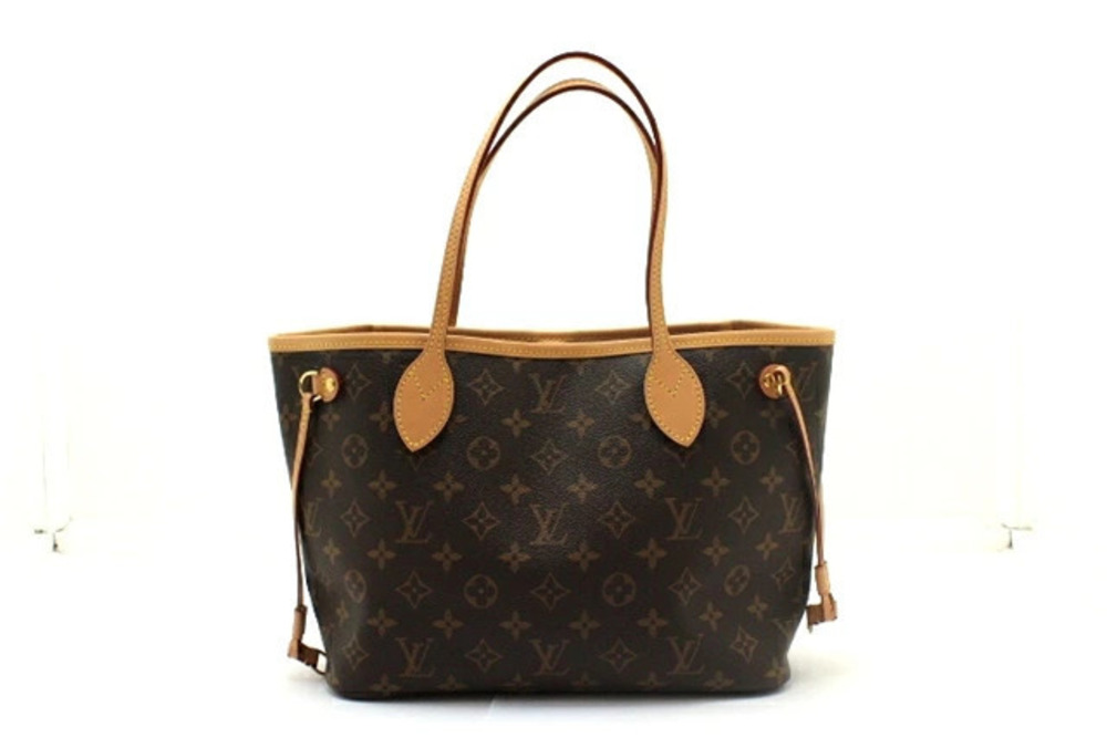 LOUIS VUITTON Neverfull Tote Bag Pivoine Monogram Brown